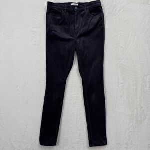Loft Pants Womens 2P Grey High Rise Skinny Petite Corduroy Stretch Slim Fit